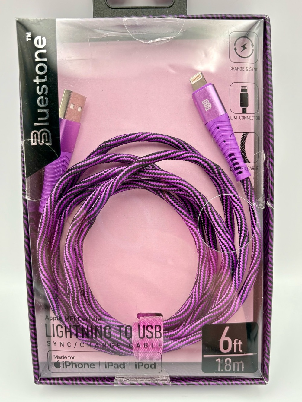 Bluestone 6 Ft Charging to USB Sync/Charge Cable